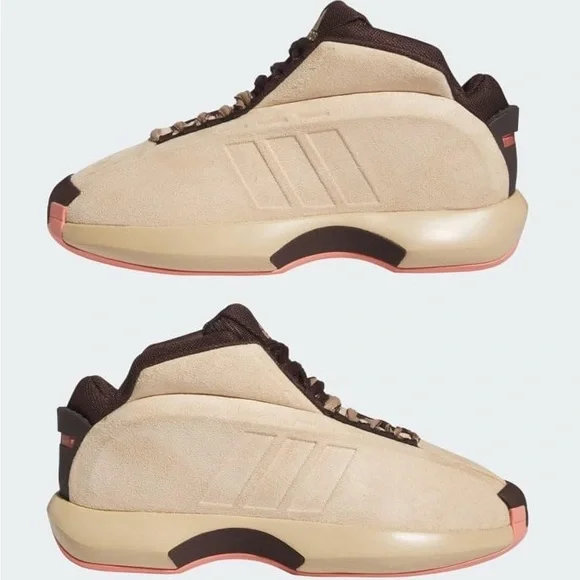 adidas | Shoes | Adidas Mens Crazy Basketball Sneakers Shoes Beige |  Poshmark
